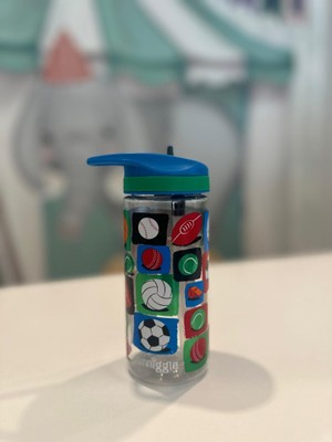 Smiggle – Hali Junior Top Temalı Pipetli 440ML Suluk BPA Free Çocuk Okul Matarası Sevimli Hediye