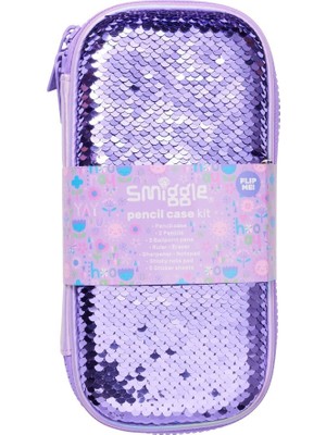 Smiggle - Renkli Sihirli Payetler Küçük Hardtop Kalemlik Kırtasiye Hediye Seti Çocuk Doğum Günü Okul Paketi Kız