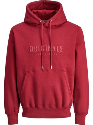 Jack Jones Original Yazılı Erkek Kapüşonlu Sweatshirt 12270541