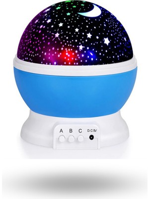 Büro Ev Ofis Hediyesi Için Dönen Tavan Yıldızları Ambians Gece Lambası