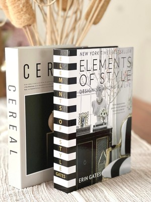 Dekoratif Kitap Kutu 2'li Set (C/el)