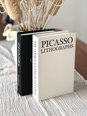 Kumaş Dekoratif Kitap Kutu 2'li Set (C/p)