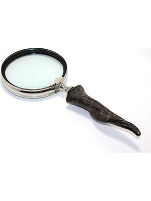 Pirinç Boynuz Saplı Büyüteç Model 2