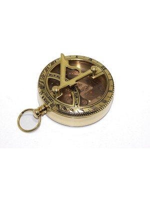 Pirinç Güneş Saati ve Pusula Modeli