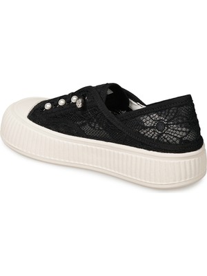 Zeytuk Siyah Sneakers Tekstil Kadın Ayakkabı