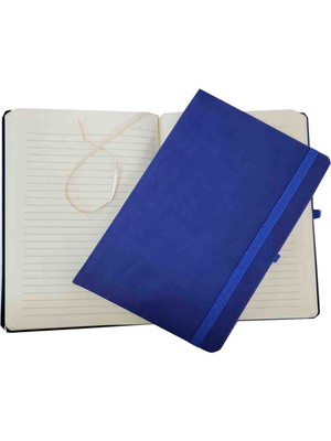 Kurdelalı Kalem Lastikli Termo Deri Kapaklı Hediyelik Çizgili Defter Not Günlük Anı Hatıra Defteri