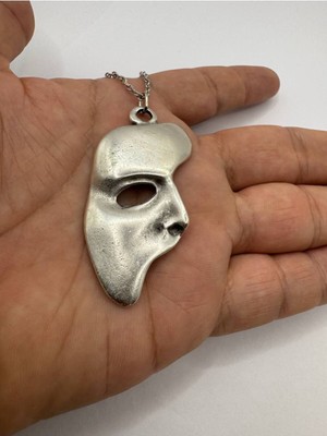 The Phantom Of The Opera Unisex Kolye – Metal  Zincirli, Maske Desen Sanatsal Tasarım