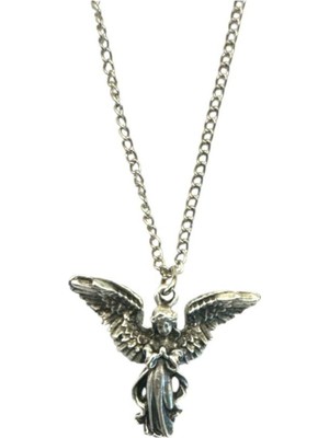 Kanatlı Seraph Desen Unisex Kolye – Altıncı Boyutun Melek Sembolü, Spiritüel ve Gotik Tasarım