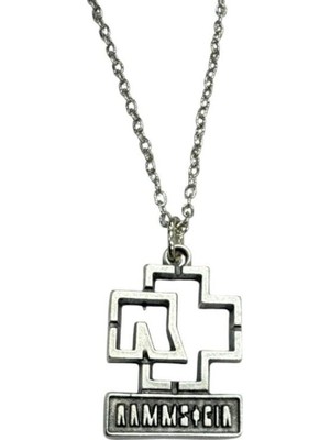 Rammstein Logo Tasarımlı Metal Kolye – Unisex - Metal