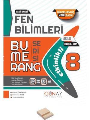 Günay Yayınları Lgs 8. Sınıf Bumerang Fen Bilimleri Konu Anlatımlı Soru Bankası ve Telefon Standı