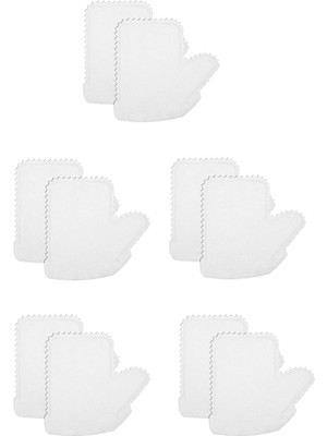 10 Lu Toz Alma Temizlik Eldiveni - Balık Pulu Desenli, Iz Bırakmaz, Hızlı Temizlik Için Eldiven Şeklinde Mikrofiber Bez - Yeniden Kullanılabilir Ev Tipi Temizlik Eldivenleri