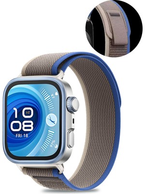 Nezih Case Huawei Watch Fit 3 / Fit 4/ Fit 4 Pro / Fit 5 / Fit 5 Pro Uyumlu Trail Loop Naylon Örgü Işlemeli Hasır Kordon