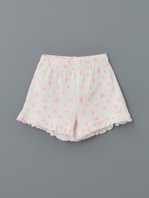 Lc Waikiki Yeni Sezon Beli Lastikli Çiçekli Kız Çocuk Şort