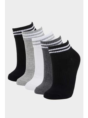 DeFacto Erkek Çocuk 5'li Pamuklu Patik Çorap F4695A8NS