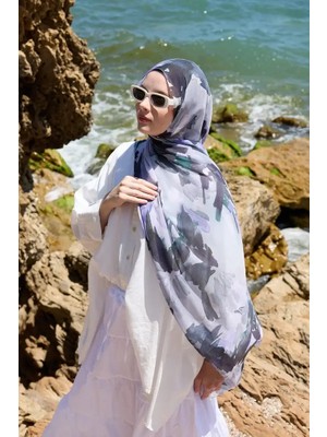 Mirelya Desen Aya Şal - Eflatun