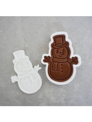 Kardan Adam Temalı Kurabiye Kalıbı ve Kesici