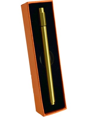 QNN Altın Renkli Metal Puro İğnesi-Kalemi