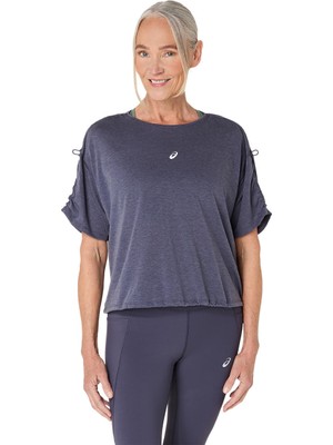 Asics Nagino Run Adjustable  Ss Top Kadın Mor Kısa Kollu Tshirt 2012D140-500