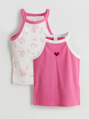 Lc Waikiki Yeni Sezon Halter Yaka Kız Çocuk Atlet 2'li