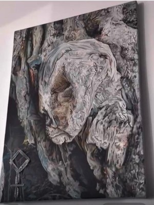 Umay Nine Şehrin Koruyucu Yağlı Boya Tablosu