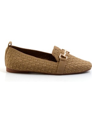 Taba  Kadın Loafer Ayakkabı K01327020182