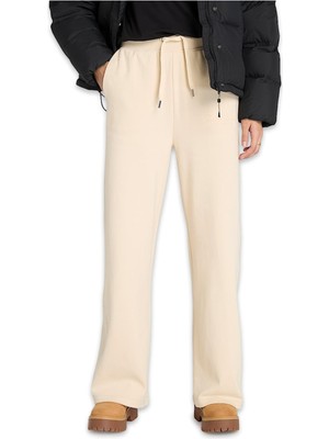 Timberland TB0A41WB Lush Comfort Palazzo Pants Krem Kadın Eşofman Altı