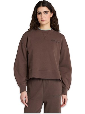 Timberland TB0A41ZB Lush Comfort Crew Sweat Kahverengi Kadın Sweatshirt