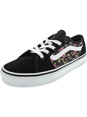 Vans Filmore Decon Sneakers Siyah Kadın Günlük Spor Ayakkabı Tekstil Tabanlı Bağcıklı