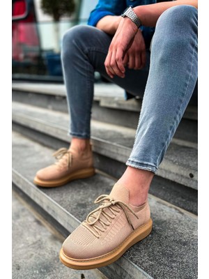 CH307 - Rt Tricot Erkek Ayakkabı Taba