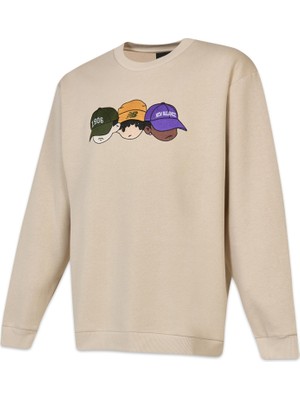 New Balance MNC3505 Bej Erkek Sweatshirt