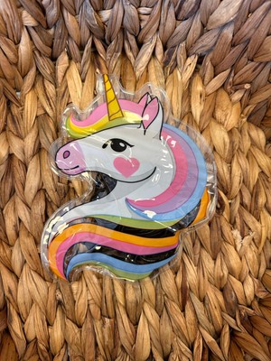 Şehrazat Handmade Tasarım Unicorn Renkli Çantalı Mini Çocuk Lastik Toka
