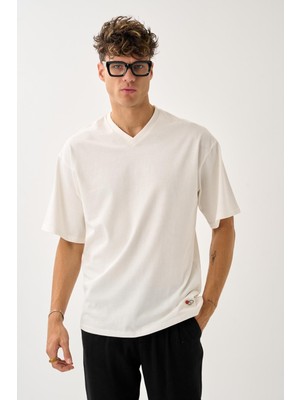 Alexandergardı V Yaka Oversize T-Shirt