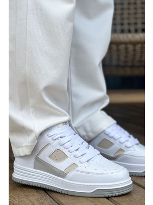 CH2410 - Cbt Avax  Erkek Spor Ayakkabı Beyaz / Bej