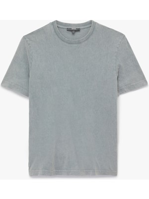 Regular Fit Kısa Kollu Pamuklu Bisiklet Yaka Tişört