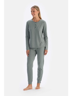 Yeşil Jogger Paça Everfresh Pijama Altı