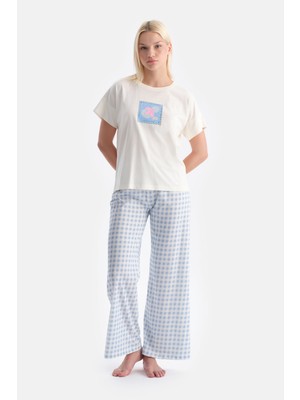 Kuş Baskılı Tişört Pantolon Takım
