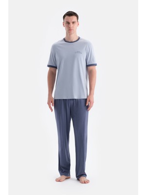 Kısa Kollu Ribana Detaylı Tişört Pantolon Takım