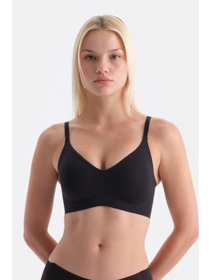 Siyah Linora Balensiz Dikişsiz Toparlayıcı Sütyen