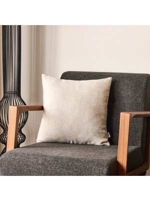 Evidea Soft Emas Kırlent - Ekru - 45X45 cm