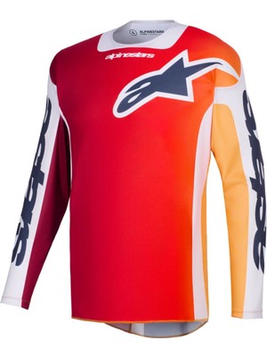 Alpinestars Racer Portl Off-Road Motosiklet Jerseyi Kırmızı  Gri