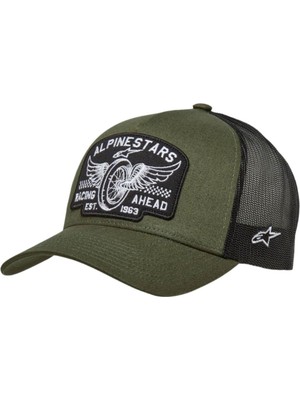 Alpinestars Heritage Patch Trucker Şapka Yeşil  Siyah