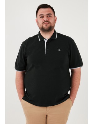 Buratti Büyük Beden Pamuklu Regular Fit Polo Yaka T Shirt Erkek Polo Yaka T Shirt 5902118B
