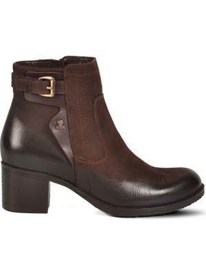 Venüs Kahve Nubuk Hakiki Deri Kadın Bot 1779011K Z