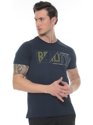 Erkek Realıty Baskılı T-shirt