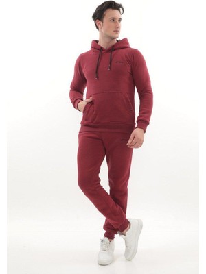 Kanguru Cepli Kapüşonlu 3 Iplik Kışlık Sweat Takım
