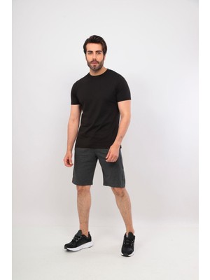 Erkek Bisiklet Yaka Tshirt Şort Cep Fermuarlı Alt Üst Takım
