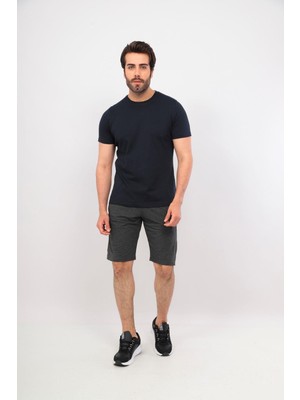 Erkek Bisiklet Yaka Tshirt Şort Cep Fermuarlı Alt Üst Takım