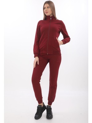 Kadın Kapüşonsuz Fermuarlı 2 Iplik Takım