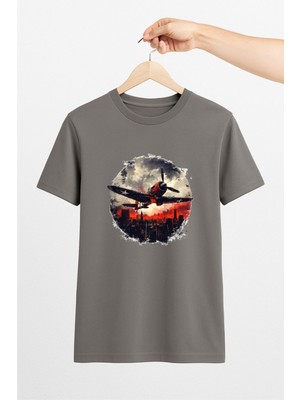Vecihi Geliyor Klasik Uçak Unisex Tshirt Pilot - Havacı - Uçak Tutkunu