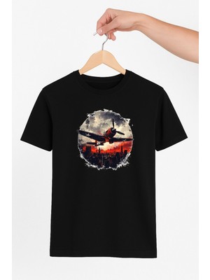 Vecihi Geliyor Klasik Uçak Unisex Tshirt Pilot - Havacı - Uçak Tutkunu